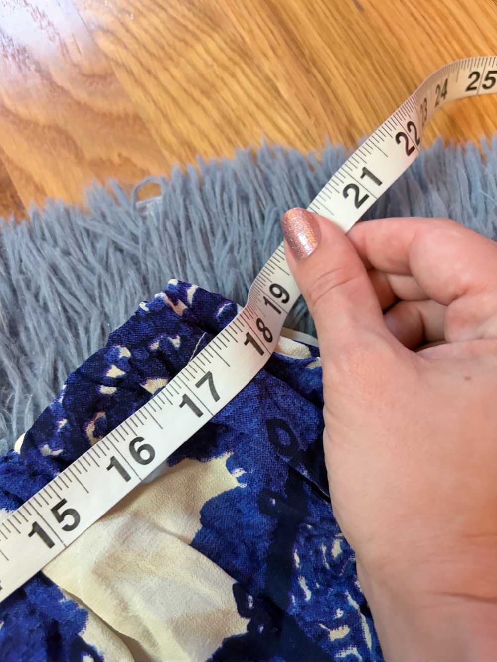One Hundred Stars Lounge Wear Crepe Pants - Giant Willow Blue - Picture 5 of 8